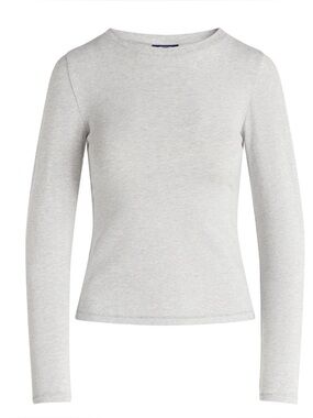 Scoop Women’s Stretch Cotton Blend Long Sleeve Tee Shirt Crewneck Size XSmall